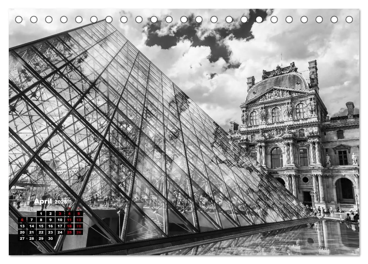 Bild: 9783457938591 | Paris-Impressionen in Schwarz-Weiß (Tischkalender 2026 DIN A5...