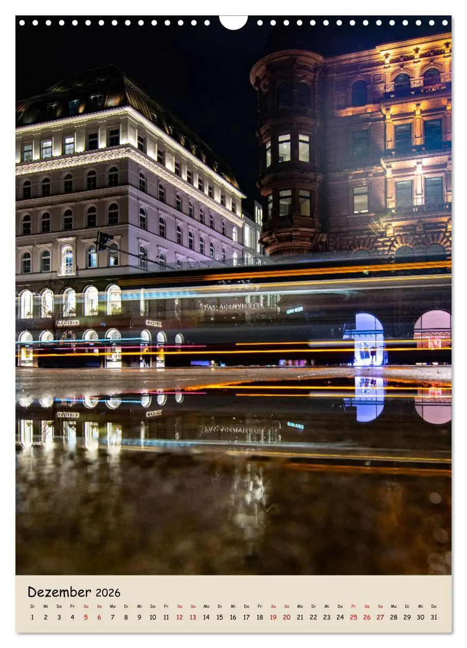 Bild: 9783516338591 | Hamburg Spiegelungen 2026 (Wandkalender 2026 DIN A3 hoch), CALVENDO...