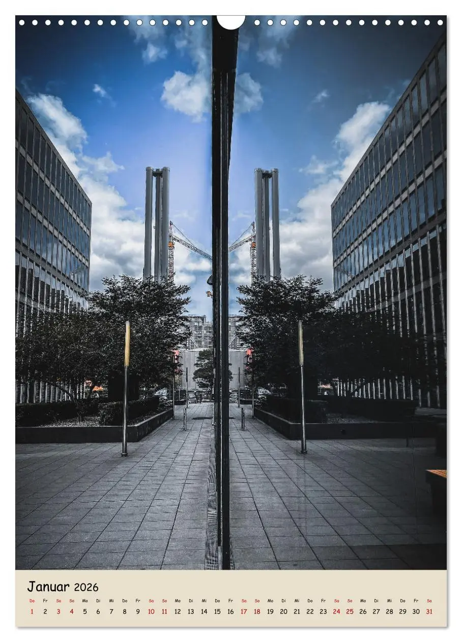 Bild: 9783516338591 | Hamburg Spiegelungen 2026 (Wandkalender 2026 DIN A3 hoch), CALVENDO...