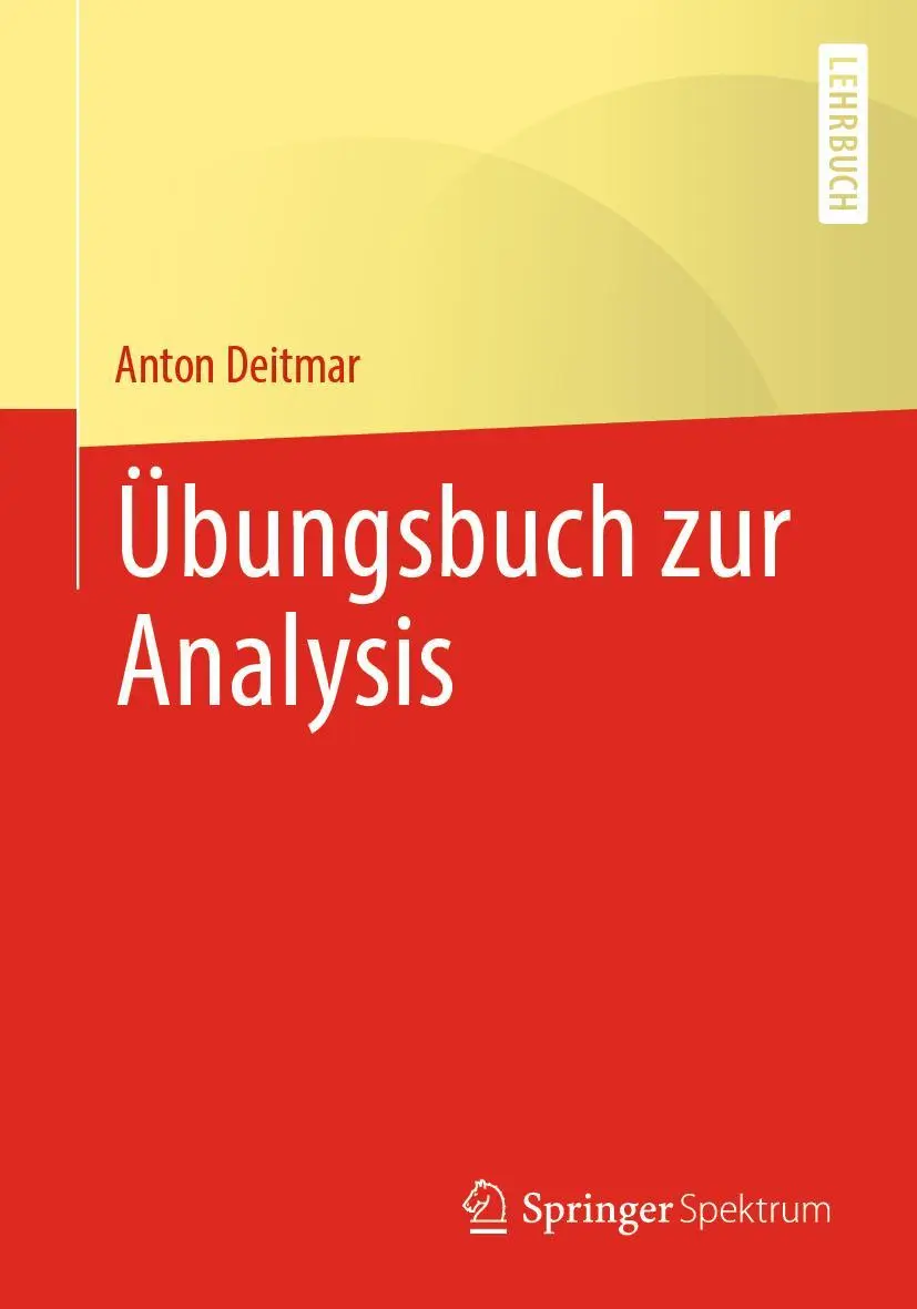 Cover: 9783662628591 | Übungsbuch zur Analysis | Anton Deitmar | Taschenbuch | x | Deutsch