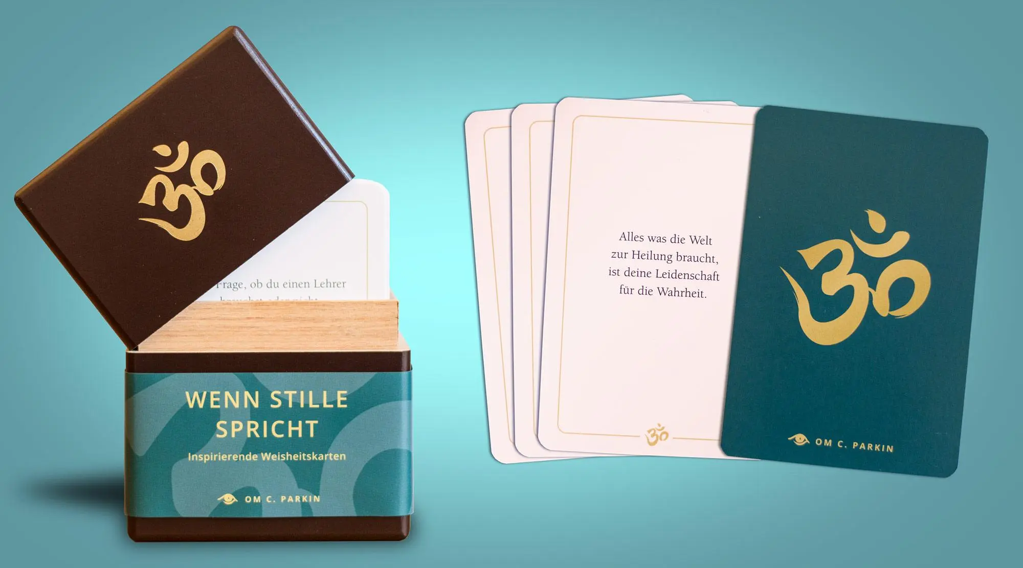 Cover: 9783936718591 | Wenn Stille spricht | Inspirierende Weisheitskarten | OM C. Parkin