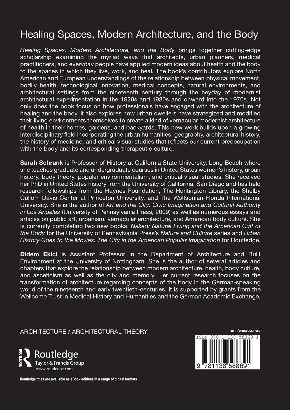 Rückseite: 9781138588691 | Healing Spaces, Modern Architecture, and the Body | Schrank (u. a.)
