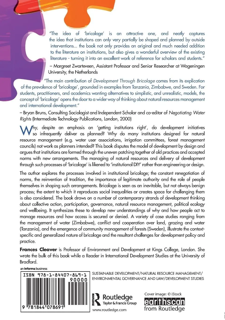 Rückseite: 9781844078691 | Development Through Bricolage | Frances Cleaver | Taschenbuch | 2012