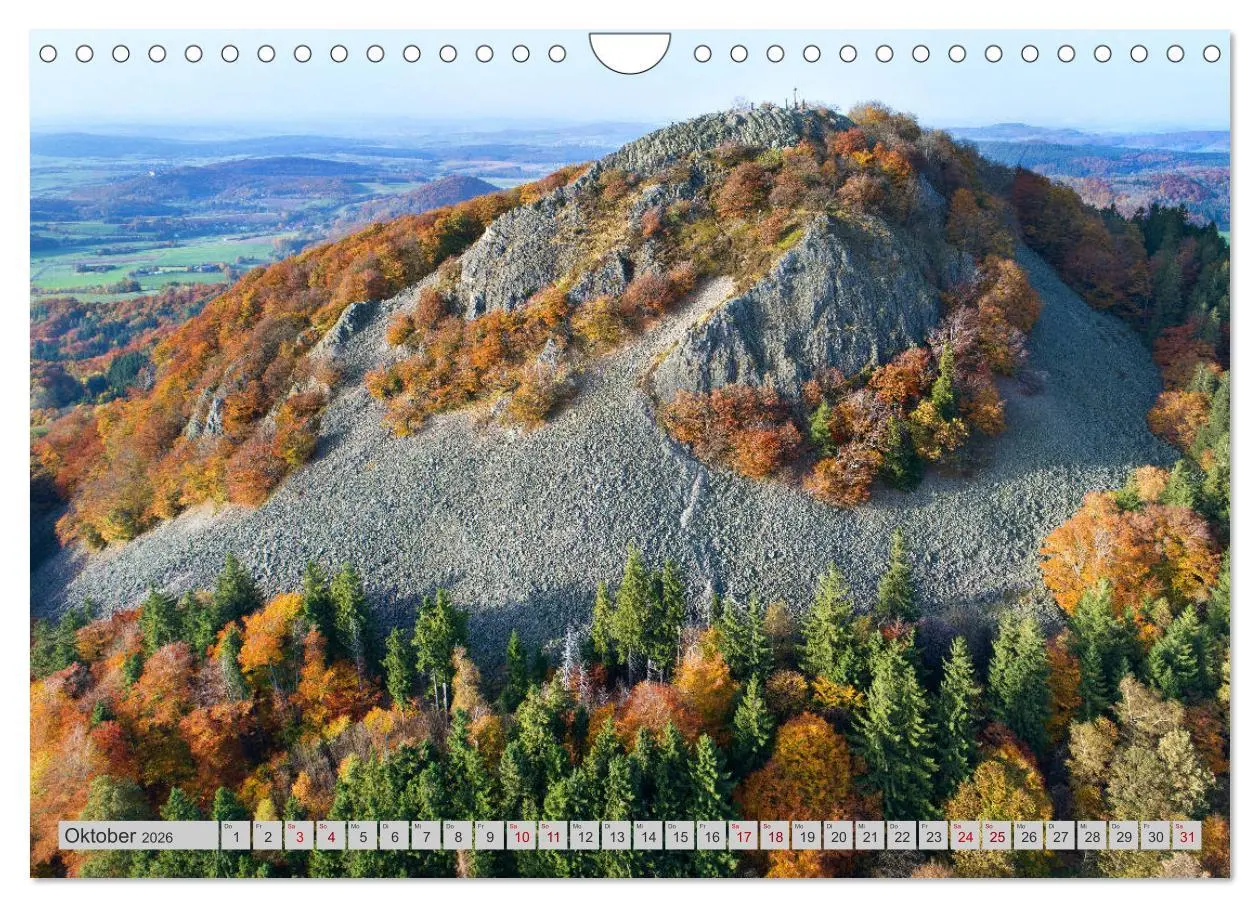 Bild: 9783457788691 | Rhön - Basalt (Wandkalender 2026 DIN A4 quer), CALVENDO Monatskalender