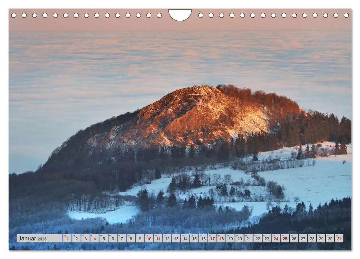 Bild: 9783457788691 | Rhön - Basalt (Wandkalender 2026 DIN A4 quer), CALVENDO Monatskalender
