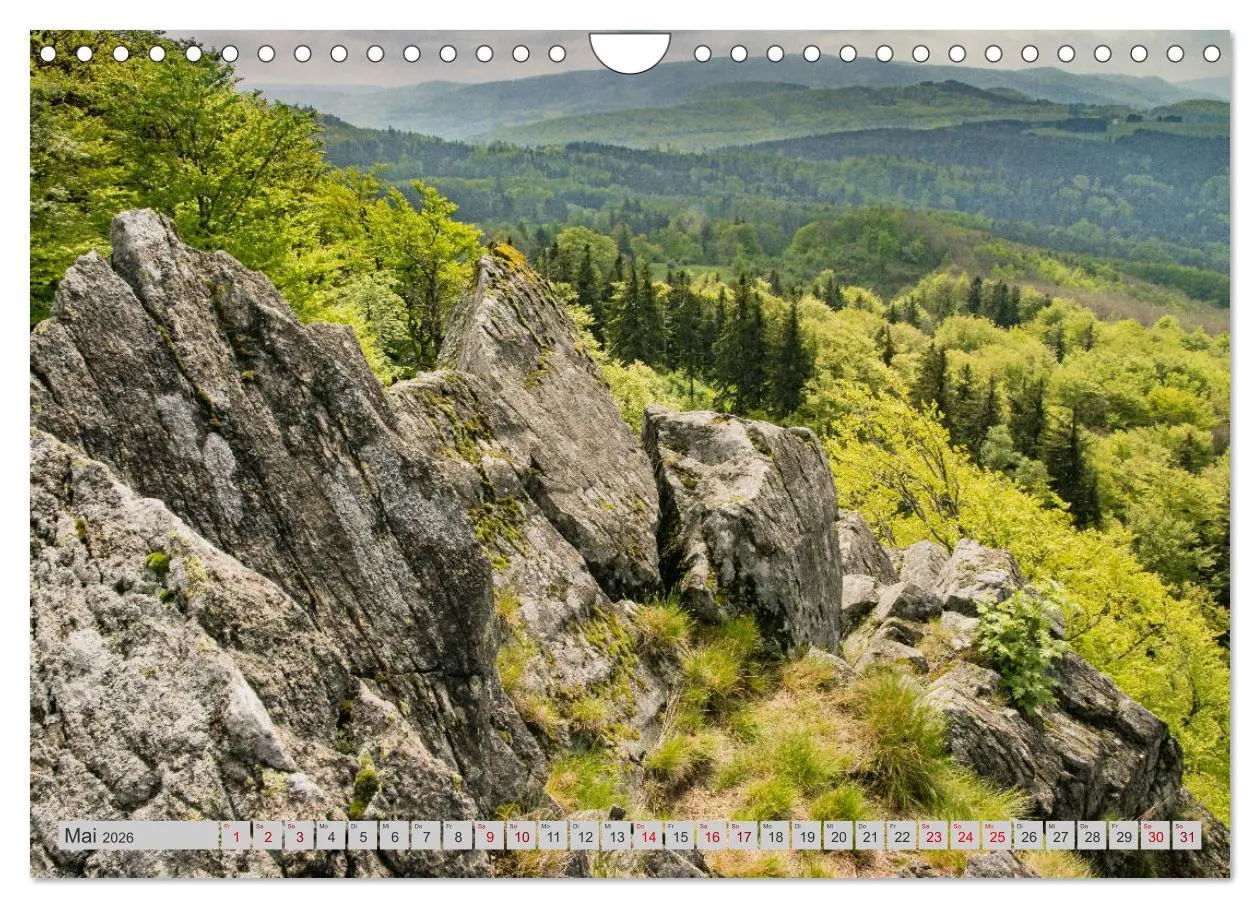 Bild: 9783457788691 | Rhön - Basalt (Wandkalender 2026 DIN A4 quer), CALVENDO Monatskalender
