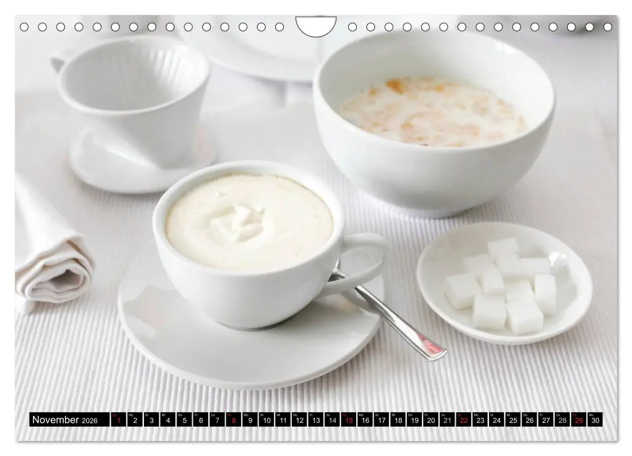 Bild: 9783516018691 | Feine Kaffeevariationen (Wandkalender 2026 DIN A4 quer), CALVENDO...
