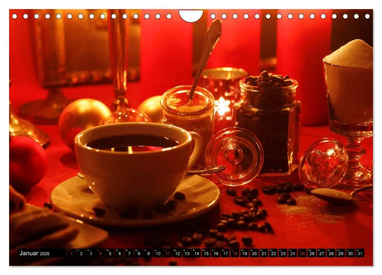 Bild: 9783516018691 | Feine Kaffeevariationen (Wandkalender 2026 DIN A4 quer), CALVENDO...