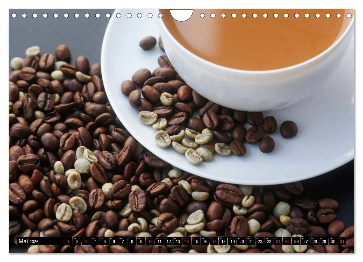 Bild: 9783516018691 | Feine Kaffeevariationen (Wandkalender 2026 DIN A4 quer), CALVENDO...