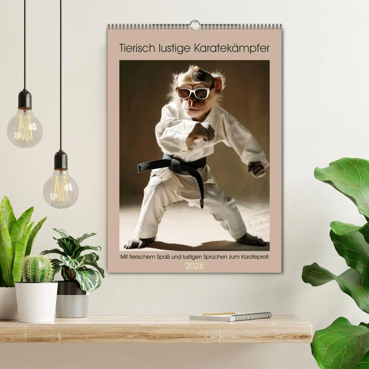 Bild: 9783516258691 | Tierisch lustige Karatekämpfer (Wandkalender 2026 DIN A2 hoch),...