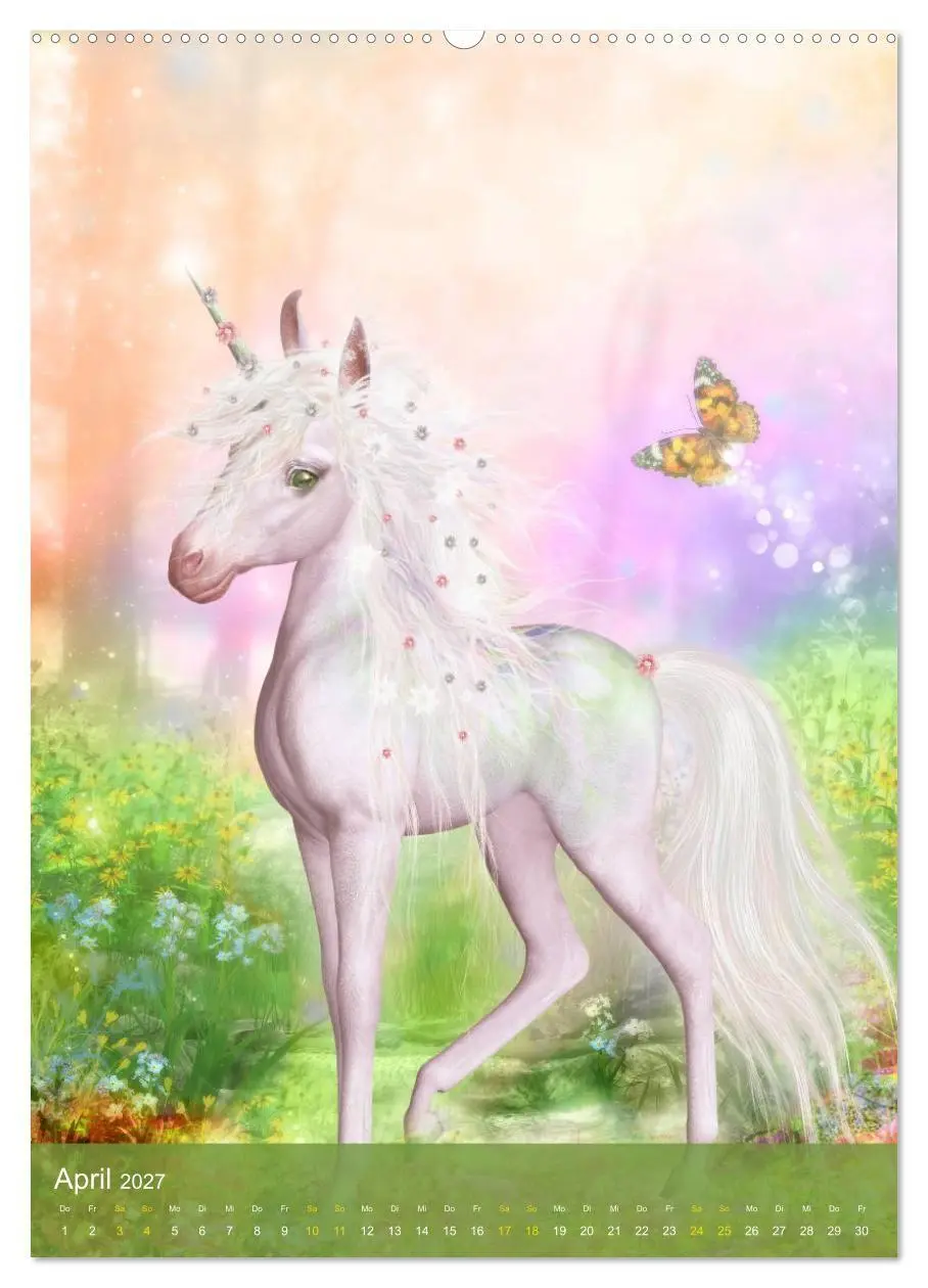 Bild: 9783569728691 | Zauberhaft liebe Einhörner - Kalender (Wandkalender 2027 DIN A2...