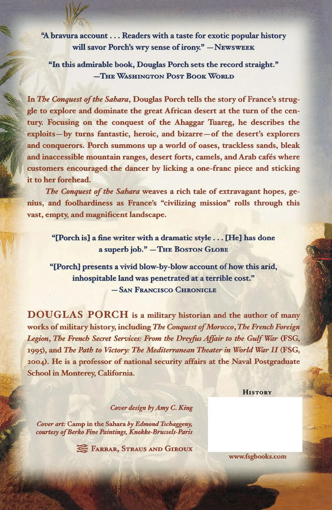 Rückseite: 9780374128791 | The Conquest of the Sahara | Douglas Porch | Taschenbuch | Englisch