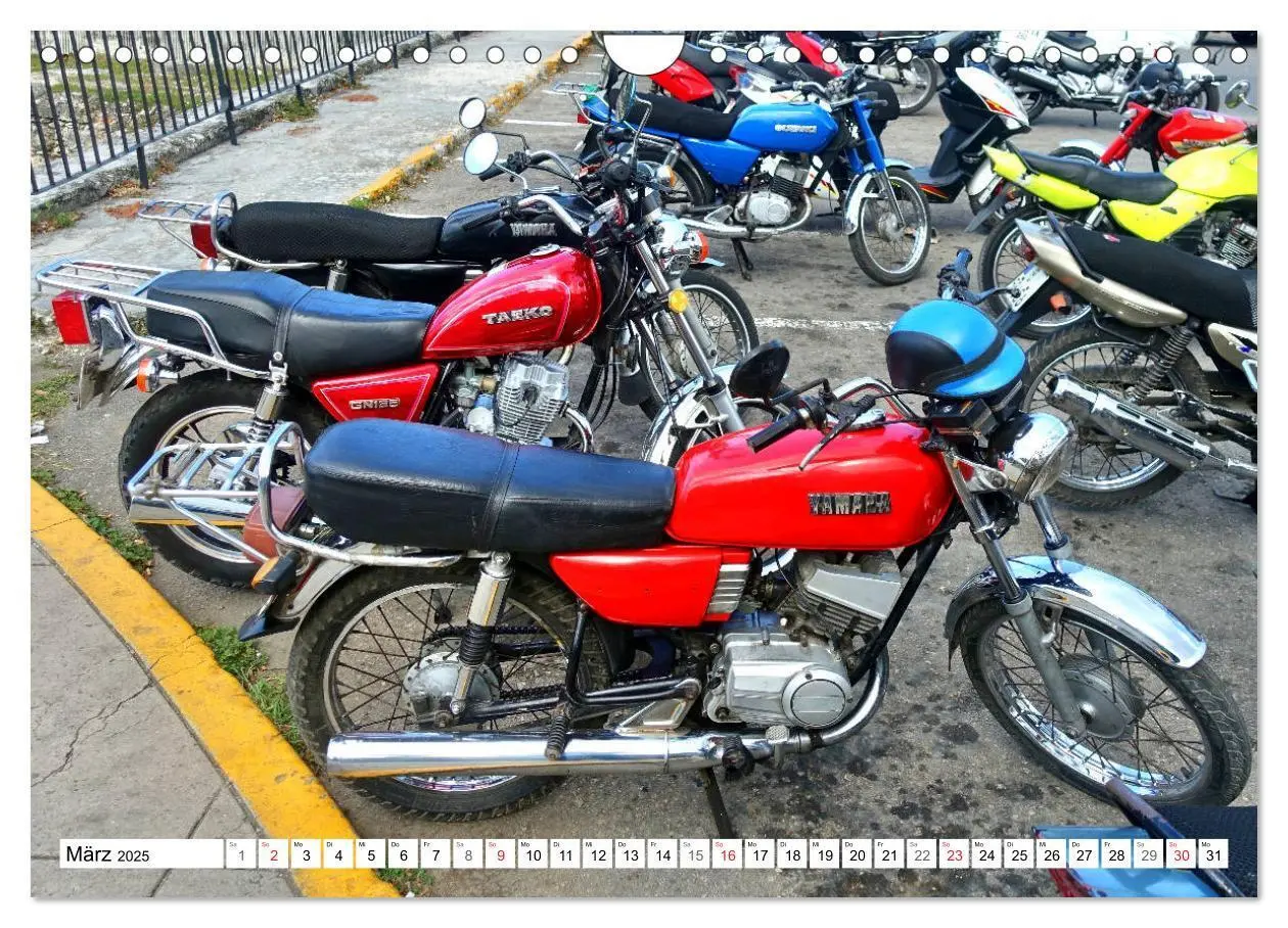 Bild: 9783435138791 | Zweirad Nostalgie - YAMAHA in Kuba (Wandkalender 2025 DIN A4 quer),...