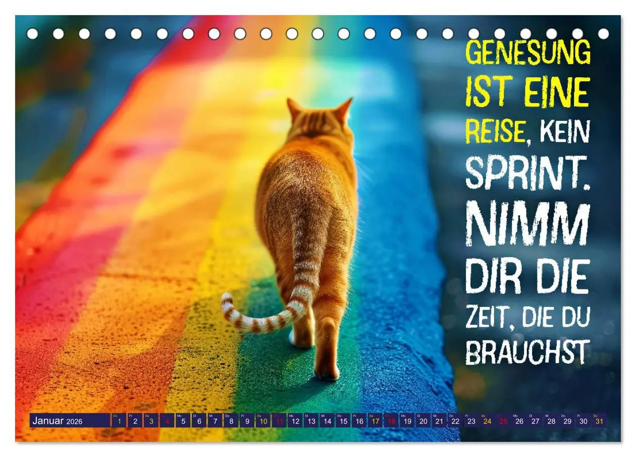 Bild: 9783457398791 | Gute Besserung - mit coolen Sprüchen (Tischkalender 2026 DIN A5...
