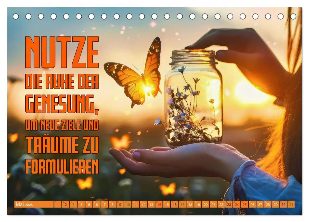 Bild: 9783457398791 | Gute Besserung - mit coolen Sprüchen (Tischkalender 2026 DIN A5...