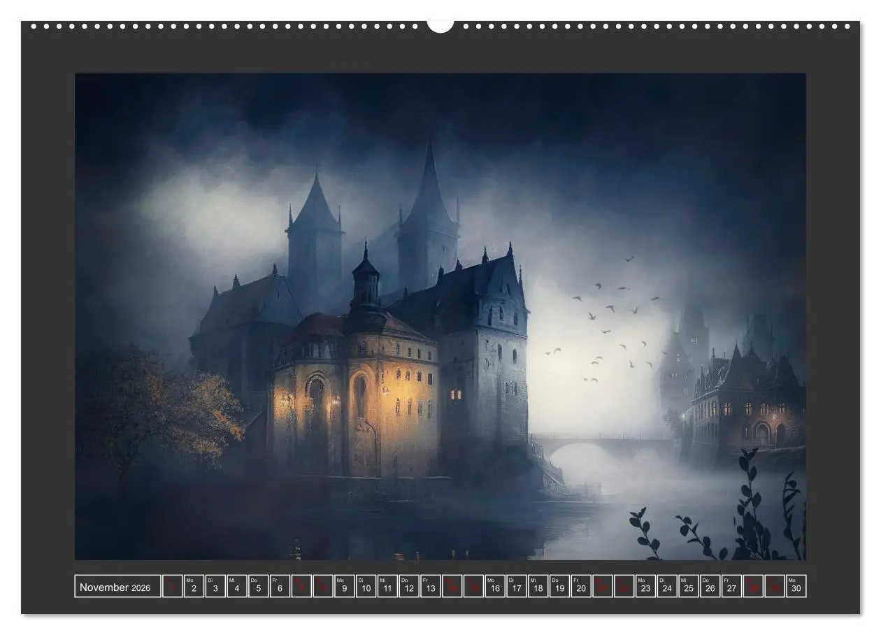 Bild: 9783457538791 | Geheimnisse der dunklen Stadt (Wandkalender 2026 DIN A2 quer),...