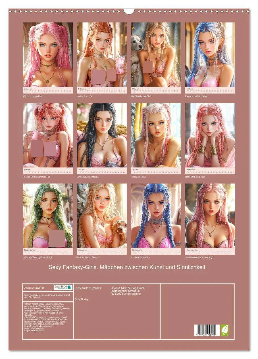 Bild: 9783516248791 | Sexy Fantasy-Girls. Mädchen zwischen Kunst und Sinnlichkeit...