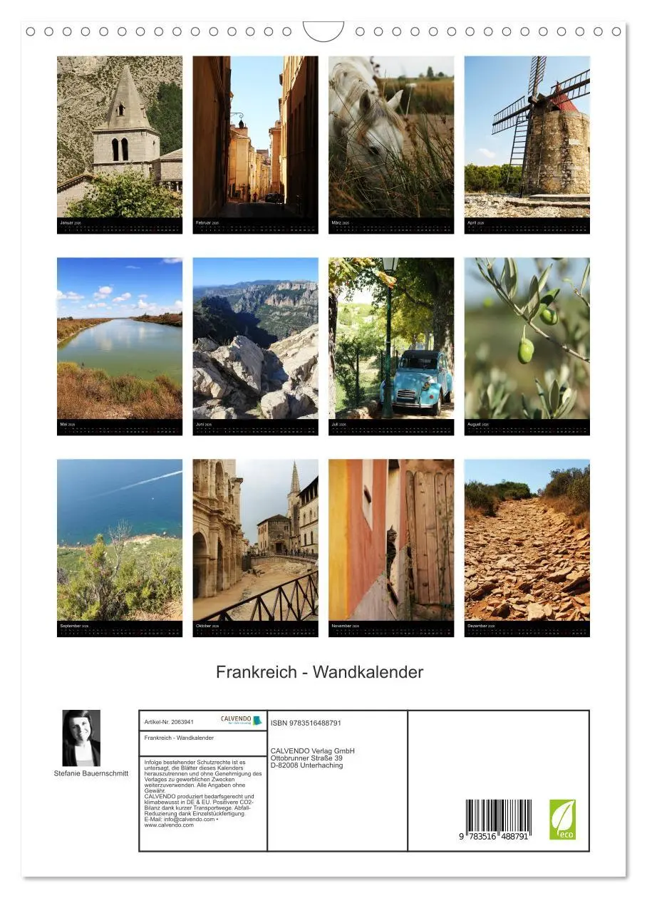 Bild: 9783516488791 | Frankreich - Wandkalender (Wandkalender 2026 DIN A3 hoch), CALVENDO...