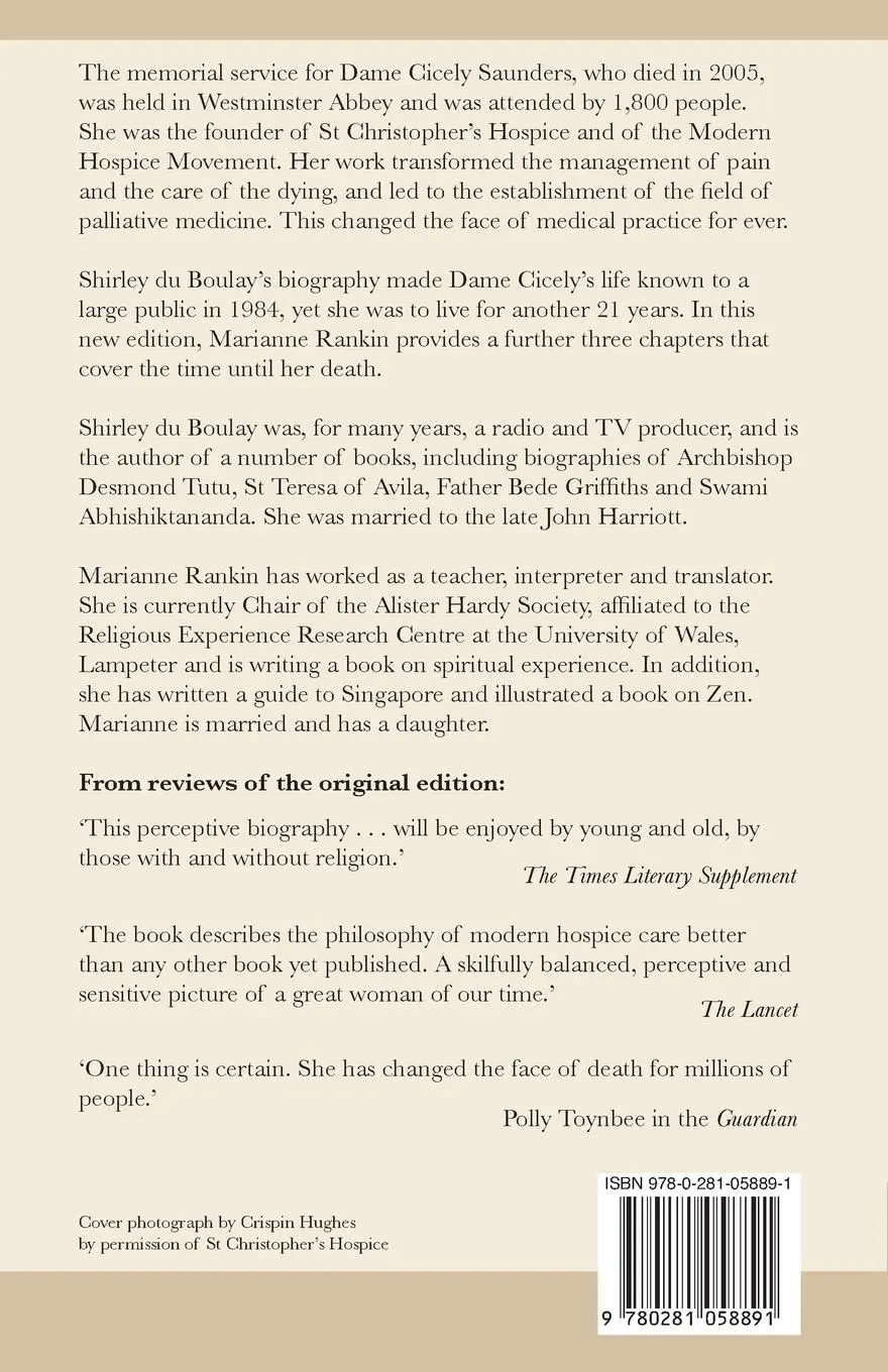 Rückseite: 9780281058891 | Cicely Saunders | The Founder Of The Modern Hospice Movement | Boulay