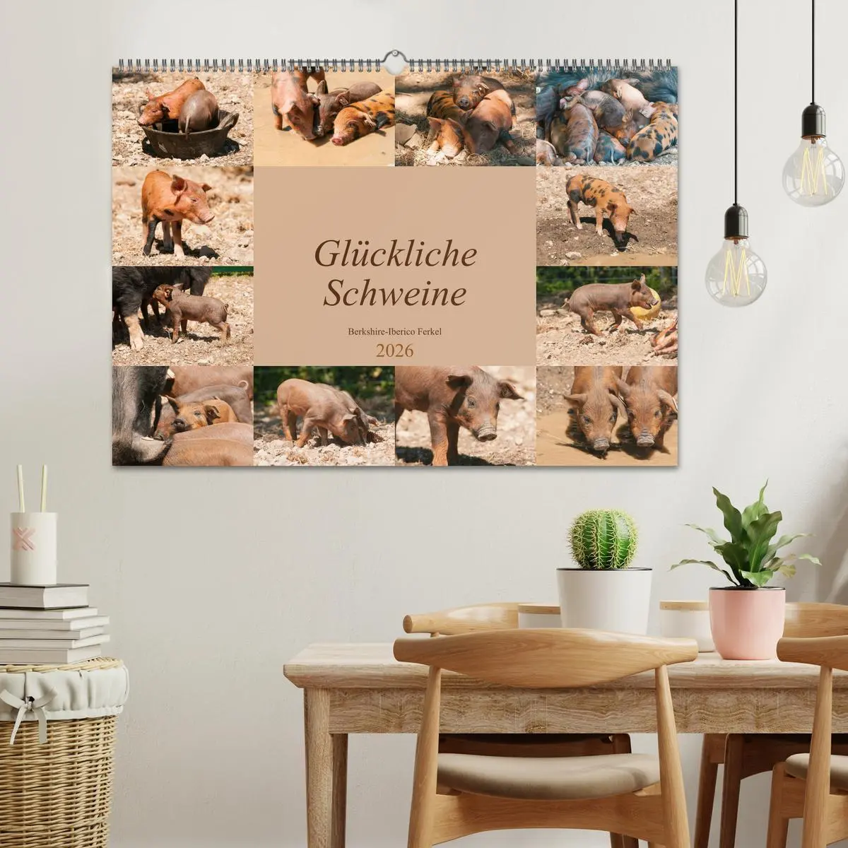 Bild: 9783457768891 | Glückliche Schweine Berkshire-Iberico Ferkel (Wandkalender 2026 DIN...