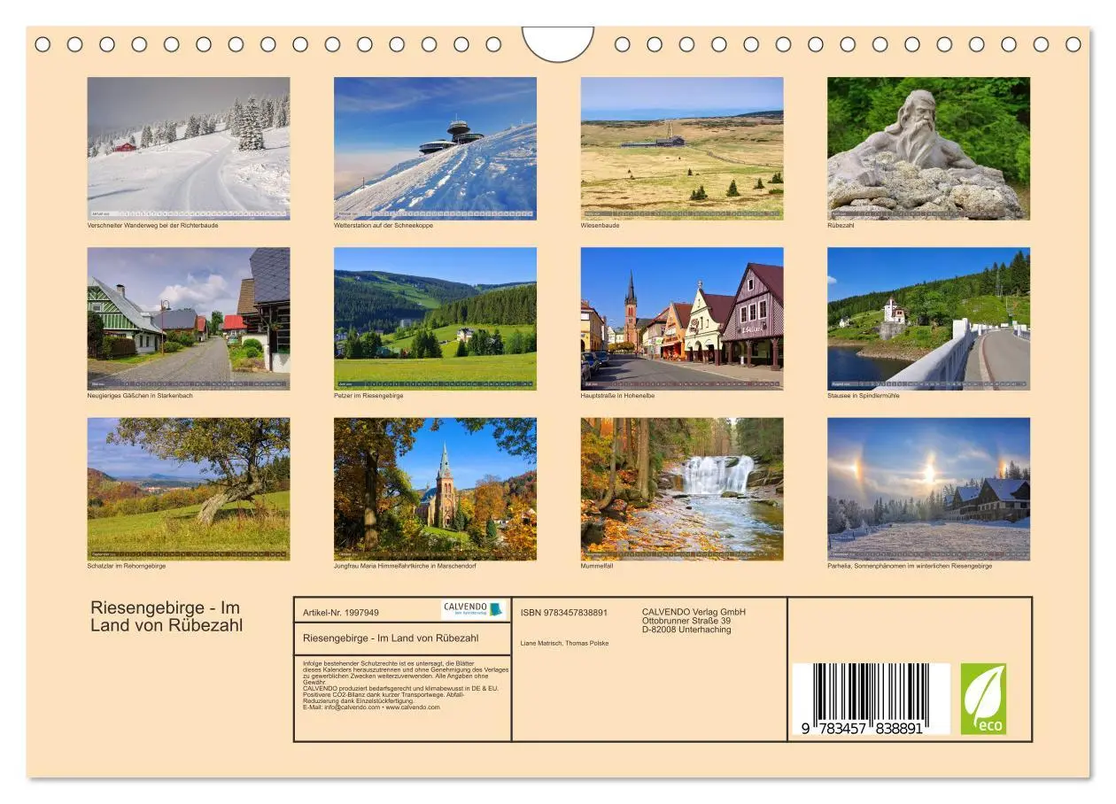 Bild: 9783457838891 | Riesengebirge - Im Land von Rübezahl (Wandkalender 2026 DIN A4...