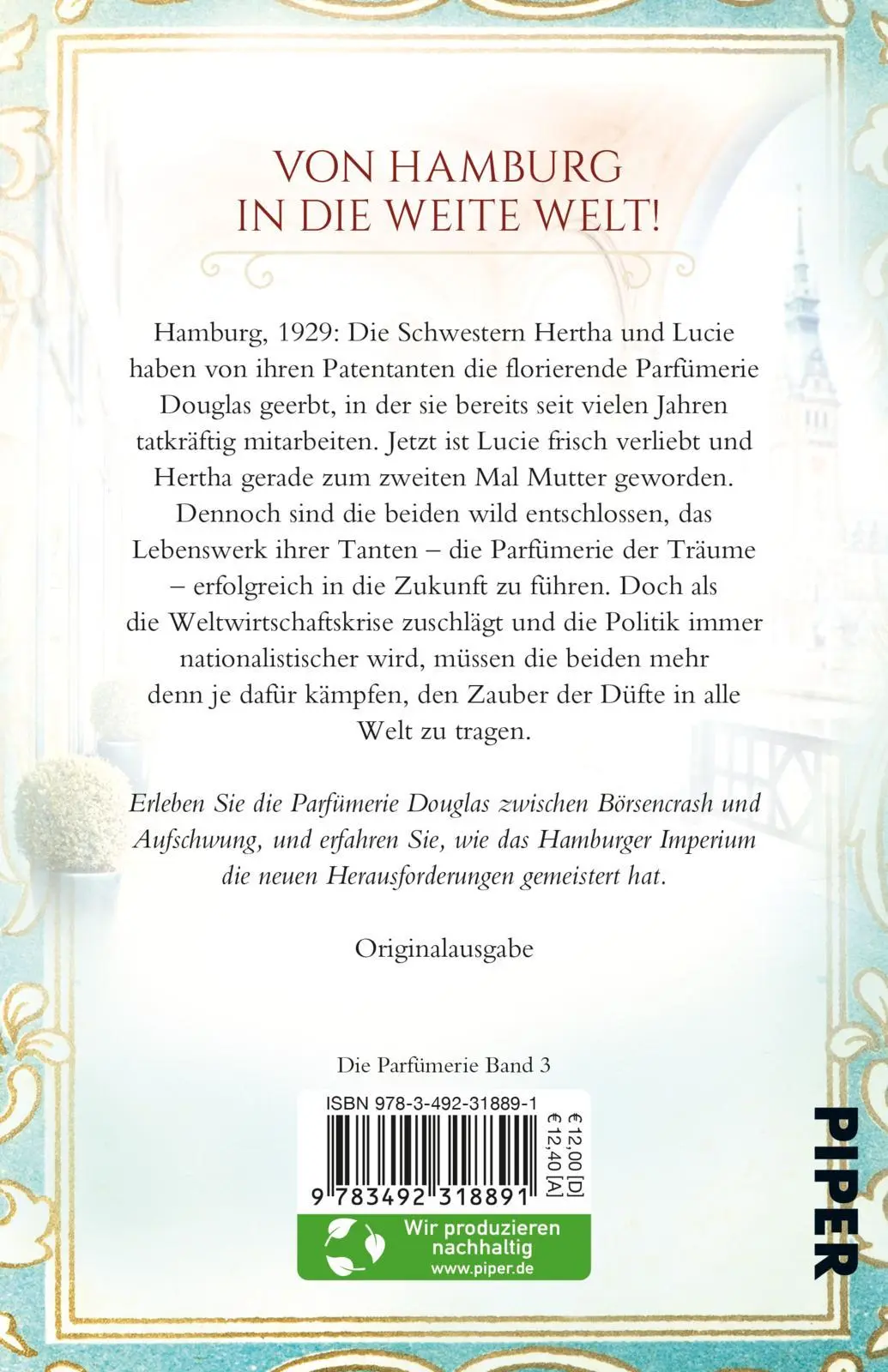 Rückseite: 9783492318891 | Die Douglas-Schwestern - Die Parfümerie der Träume | Charlotte Jacobi