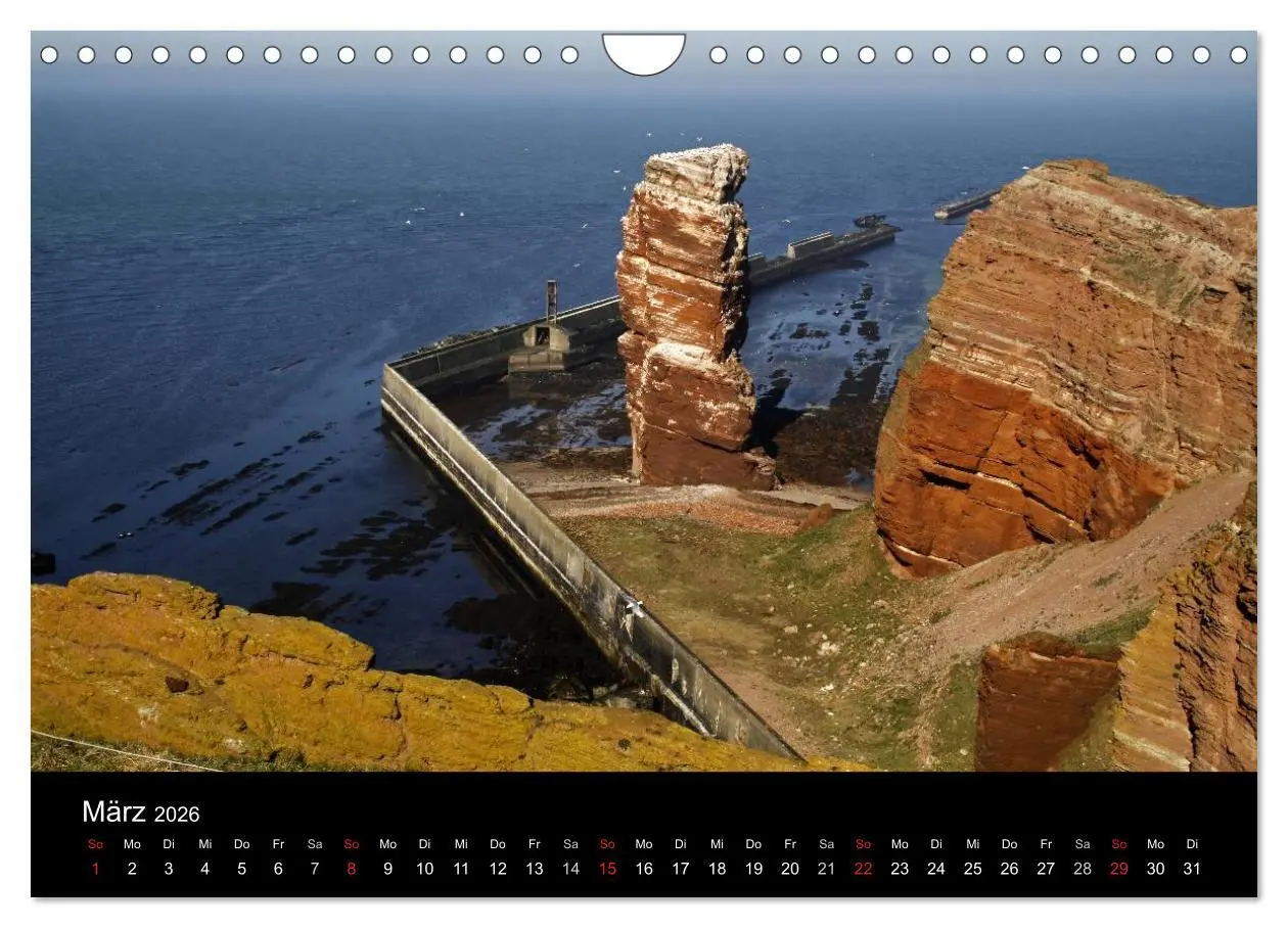 Bild: 9783516168891 | Helgoland (Wandkalender 2026 DIN A4 quer), CALVENDO Monatskalender