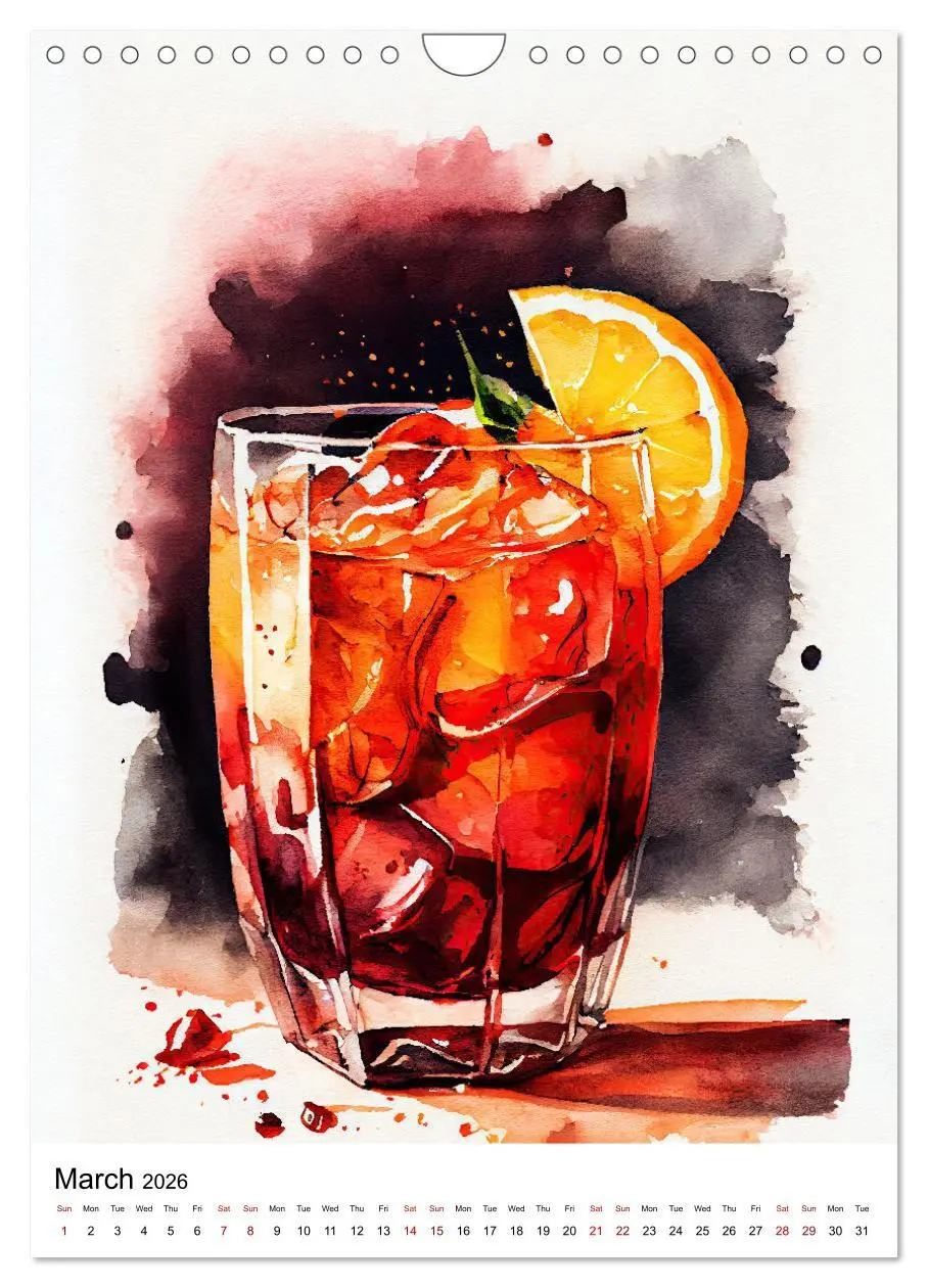 Bild: 9783516548891 | Artistic cocktails (Wall Calendar 2026 DIN A4 portrait), CALVENDO...
