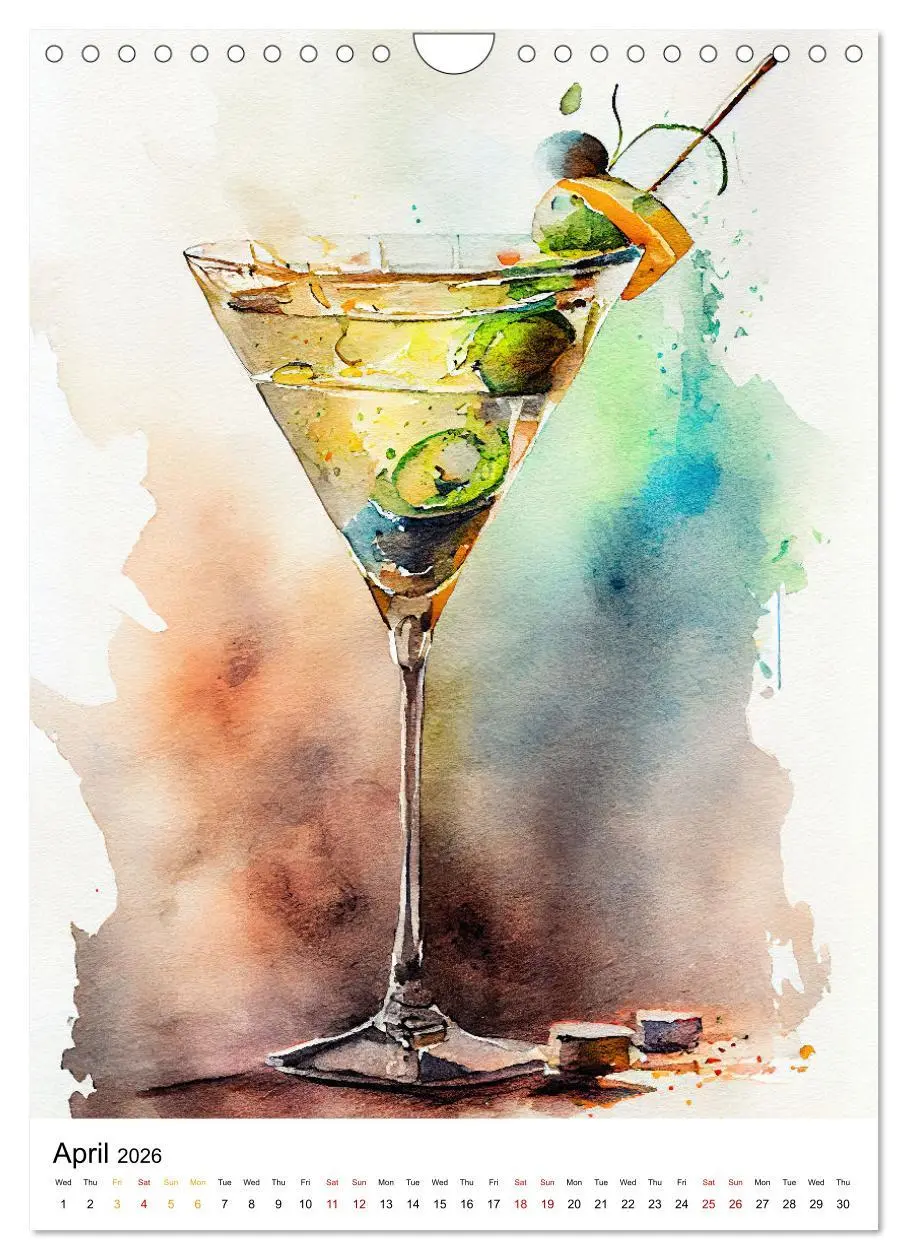 Bild: 9783516548891 | Artistic cocktails (Wall Calendar 2026 DIN A4 portrait), CALVENDO...