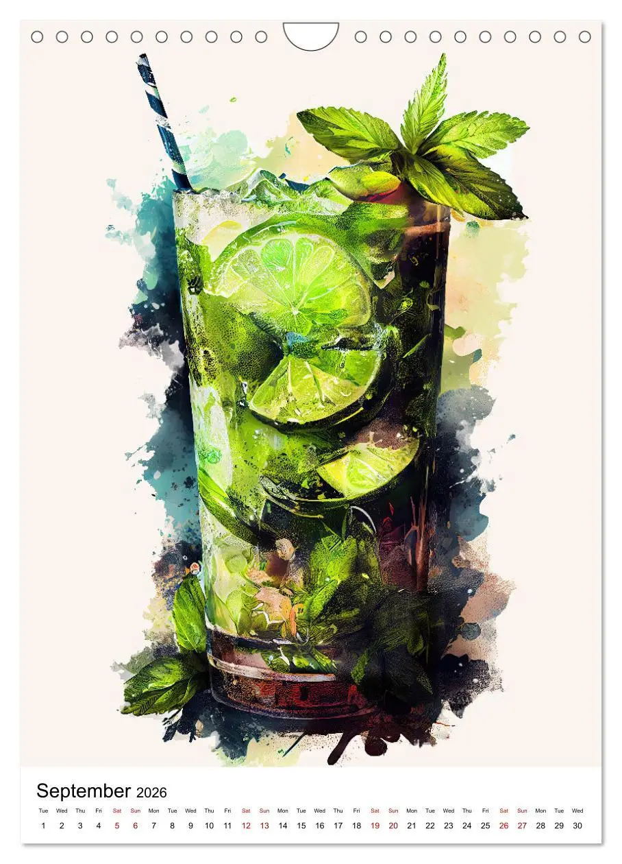 Bild: 9783516548891 | Artistic cocktails (Wall Calendar 2026 DIN A4 portrait), CALVENDO...