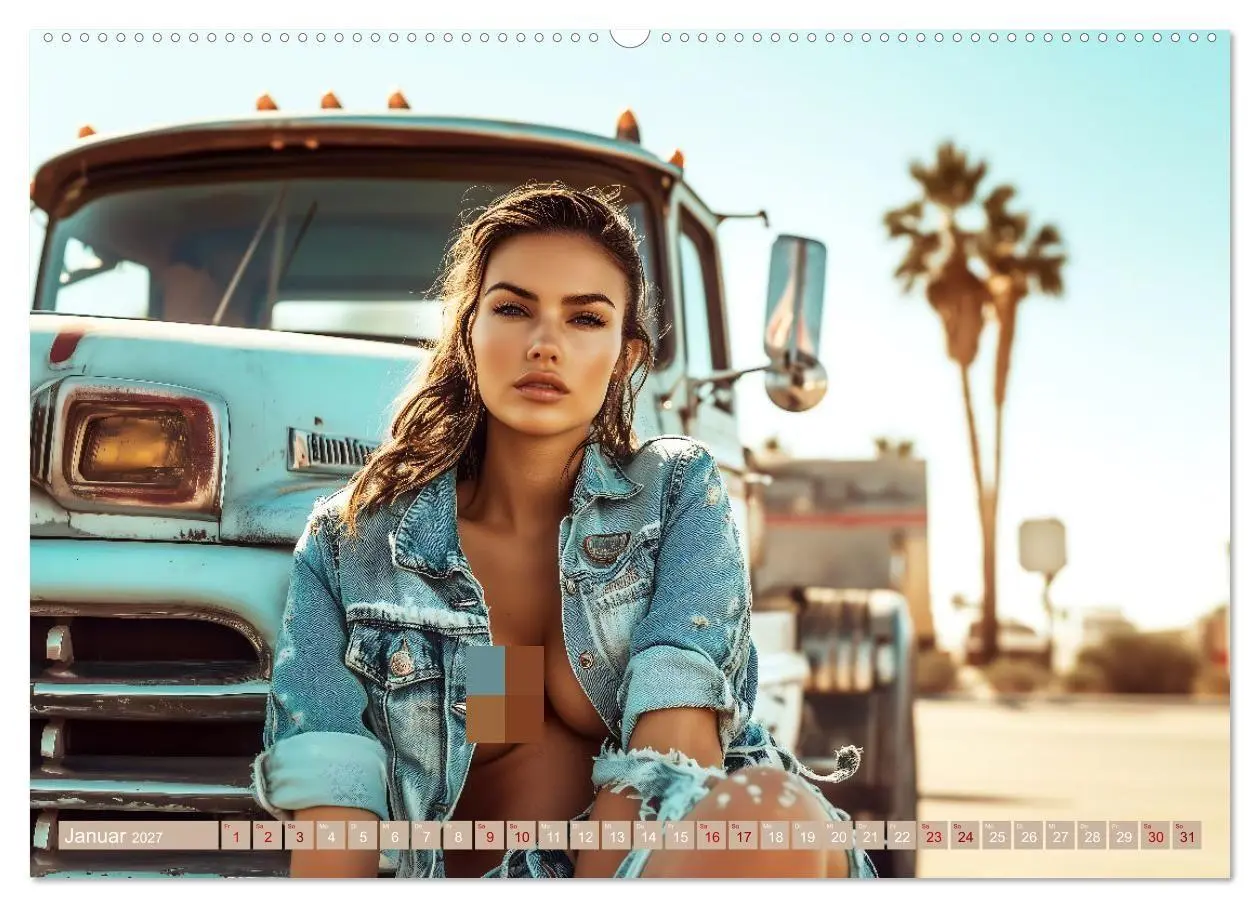 Bild: 9783569018891 | Sexy Trucker Girls (hochwertiger Premium Wandkalender 2027 DIN A2...
