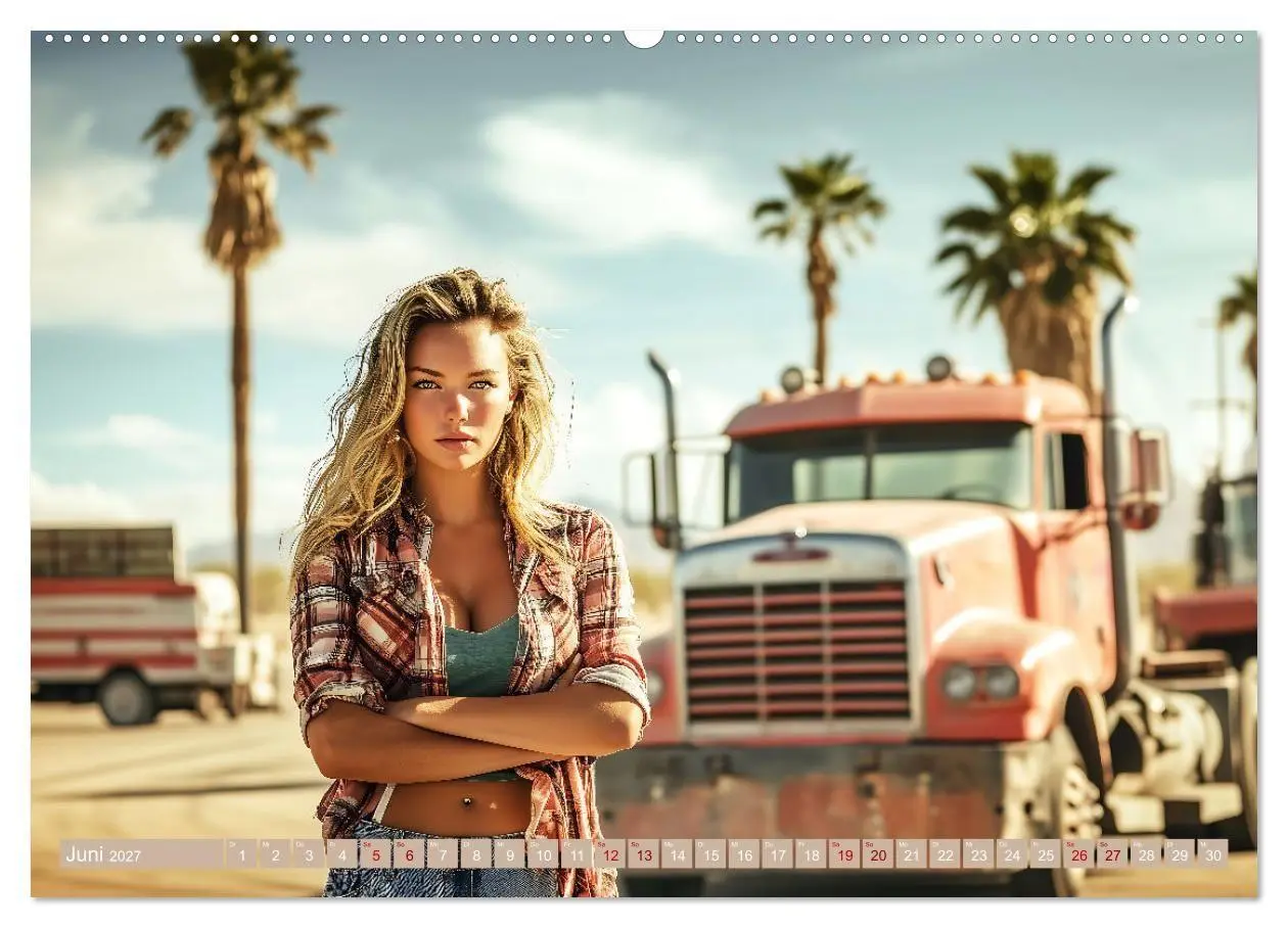 Bild: 9783569018891 | Sexy Trucker Girls (hochwertiger Premium Wandkalender 2027 DIN A2...