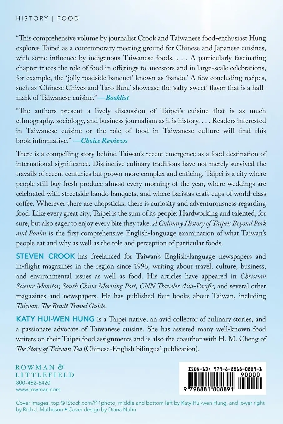 Rückseite: 9798881808891 | Culinary History of Taipei | Beyond Pork and Ponlai | Hung (u. a.)