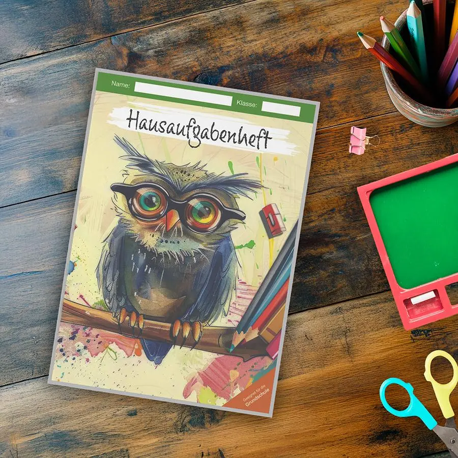Bild: 4069095008991 | Hausaufgabenheft Grundschule Eule | Kalender | 128 S. | Deutsch
