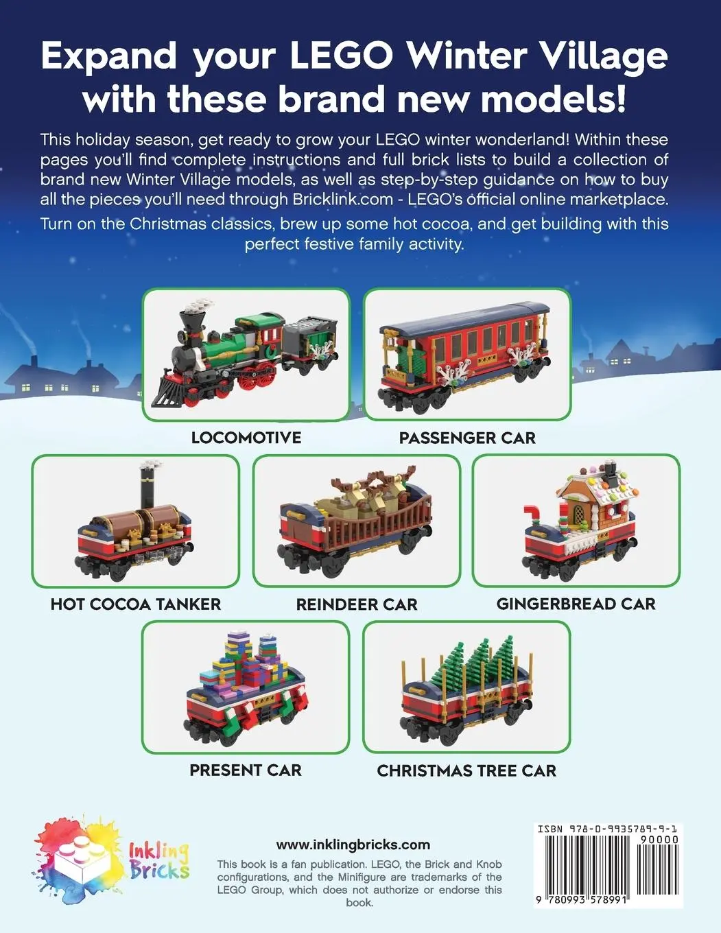 Rückseite: 9780993578991 | Build Up Your LEGO Winter Village | Christmas Train | David Younger