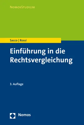Cover: 9783848738991 | Einführung in die Rechtsvergleichung | Rodolfo Sacco | Taschenbuch