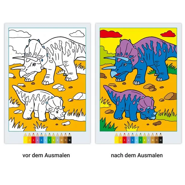 Bild: 9783473489091 | CreArt Malen nach Zahlen ab 5: Dinosaurier | Stefan Richter | Buch