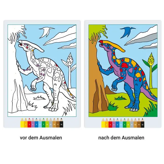 Bild: 9783473489091 | CreArt Malen nach Zahlen ab 5: Dinosaurier | Stefan Richter | Buch