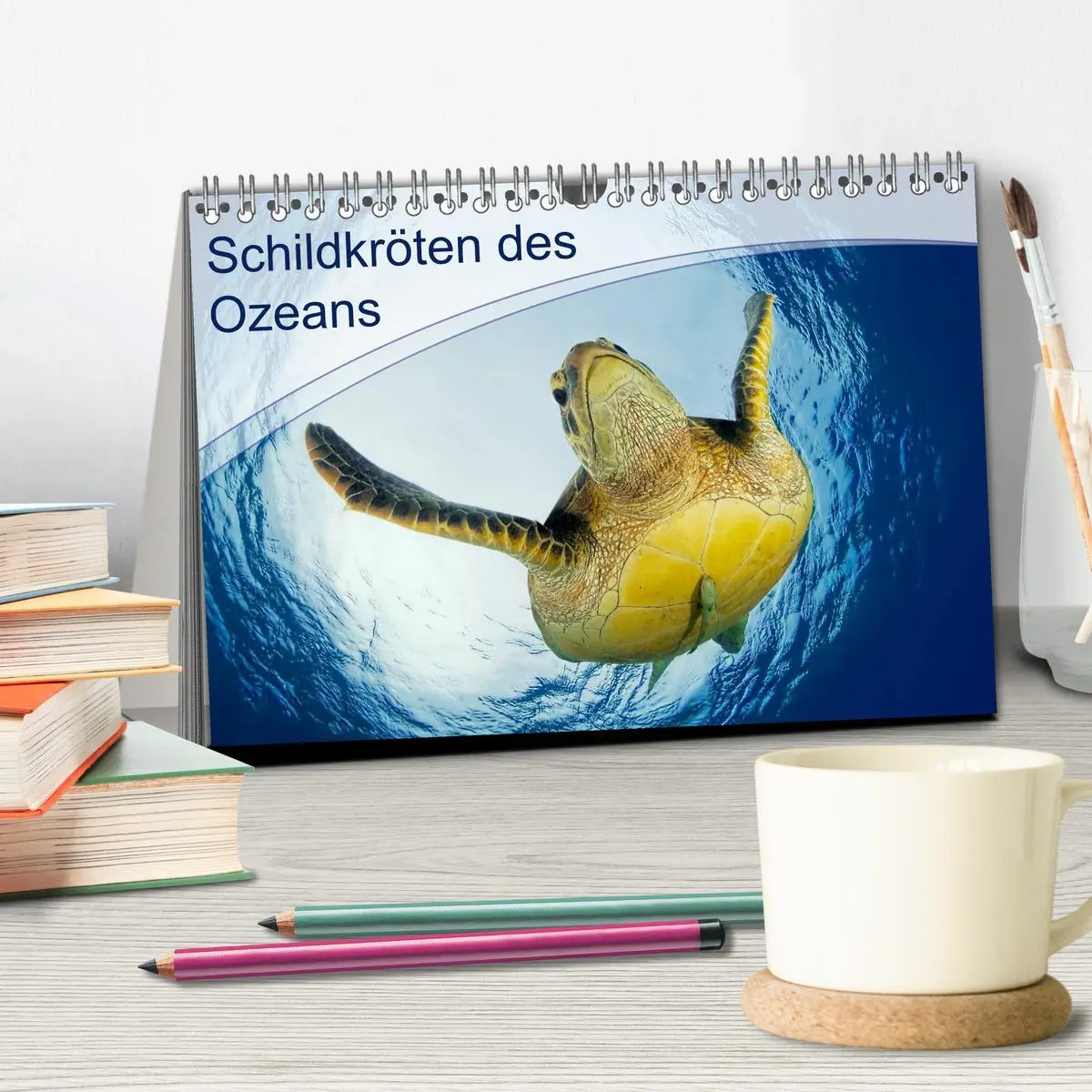 Bild: 9783516049091 | Schildkröten des Ozeans (Tischkalender 2026 DIN A5 quer), CALVENDO...