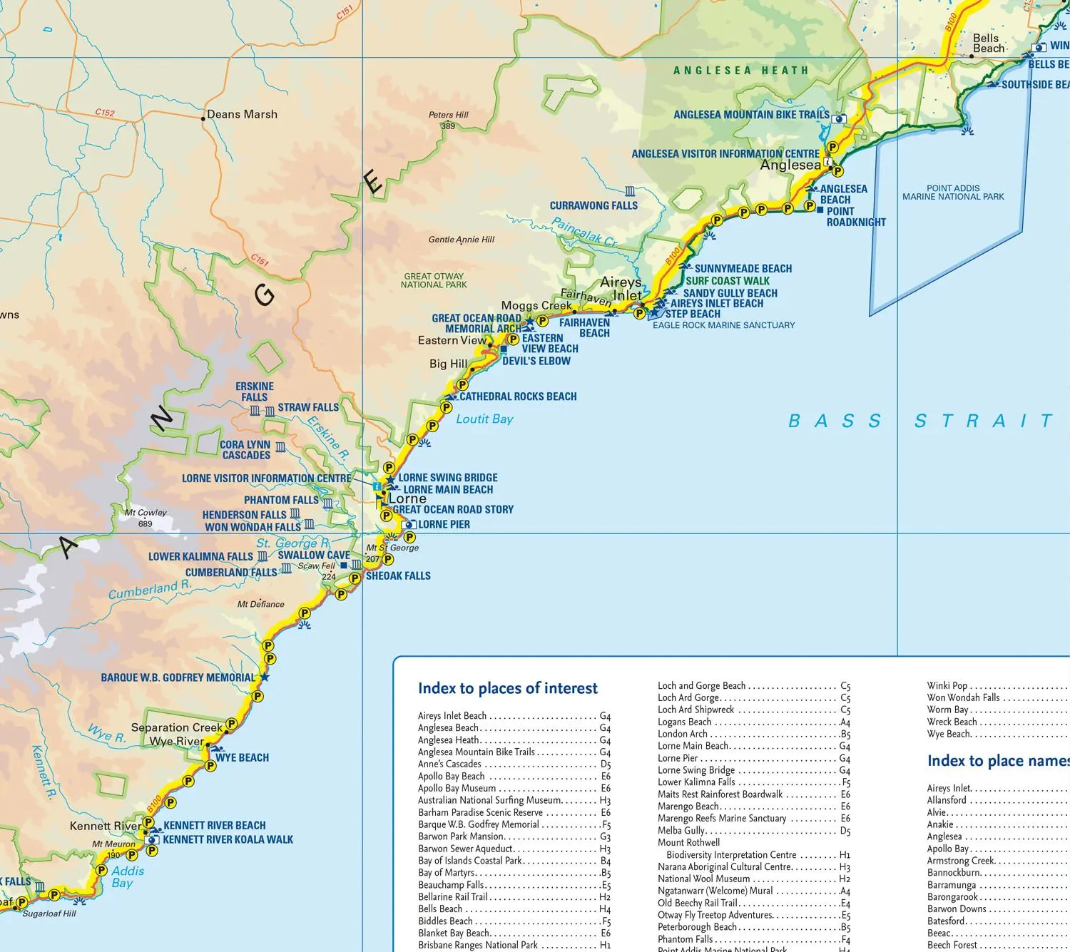 Bild: 9780008609191 | Collins The Great Ocean Road Touring Map | Collins Maps | (Land-)Karte