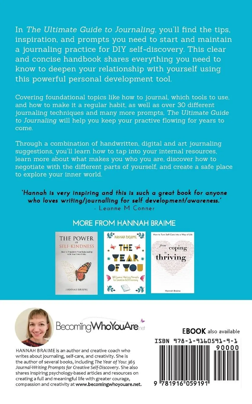 Rückseite: 9781916059191 | The Ultimate Guide to Journaling | Hannah Braime | Taschenbuch | 2015