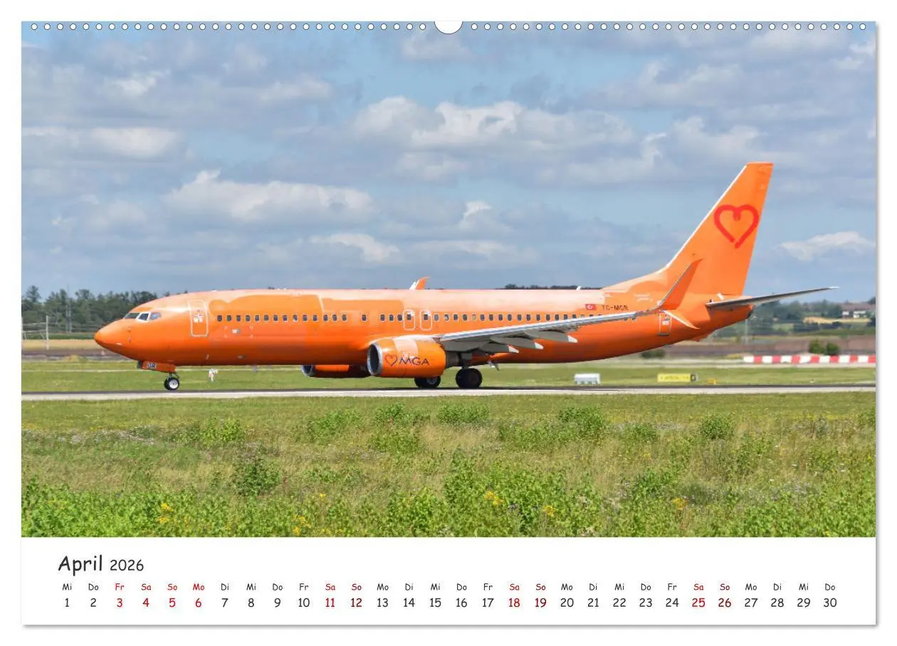 Bild: 9783457329191 | Flugzeuge auf Europas Flughäfen (Wandkalender 2026 DIN A2 quer),...