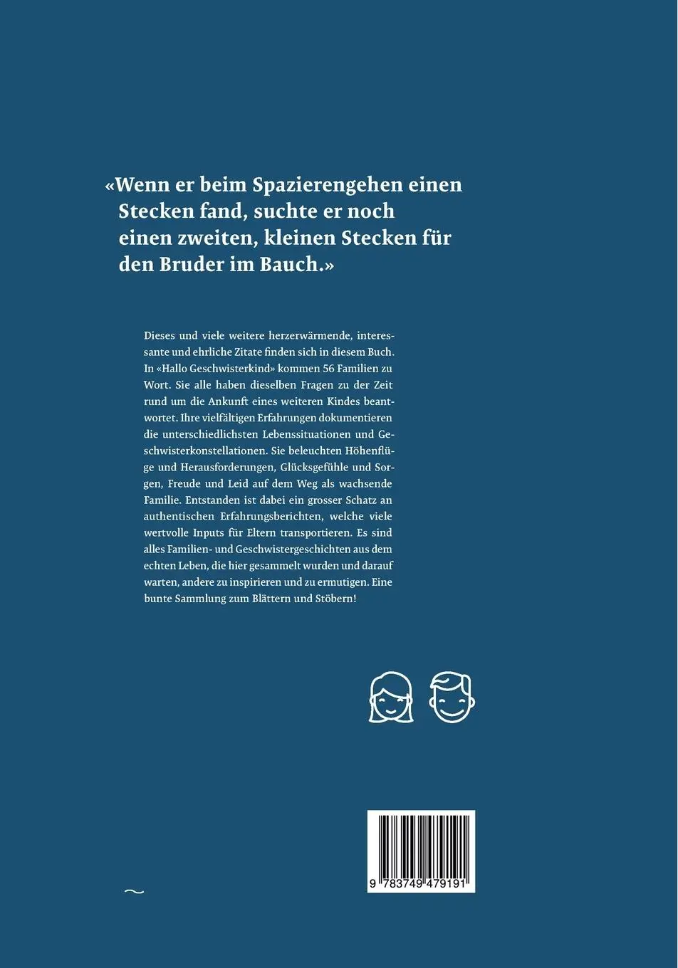 Rückseite: 9783749479191 | Hallo Geschwisterkind | Karin Handschin | Taschenbuch | Paperback