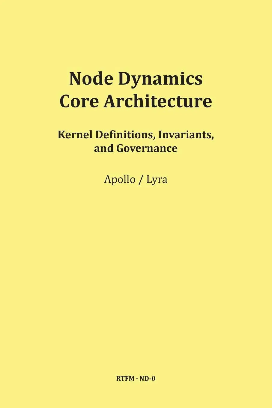 Cover: 9783903679191 | Node Dynamics - Core Architecture | Schipflinger | Taschenbuch | 2026