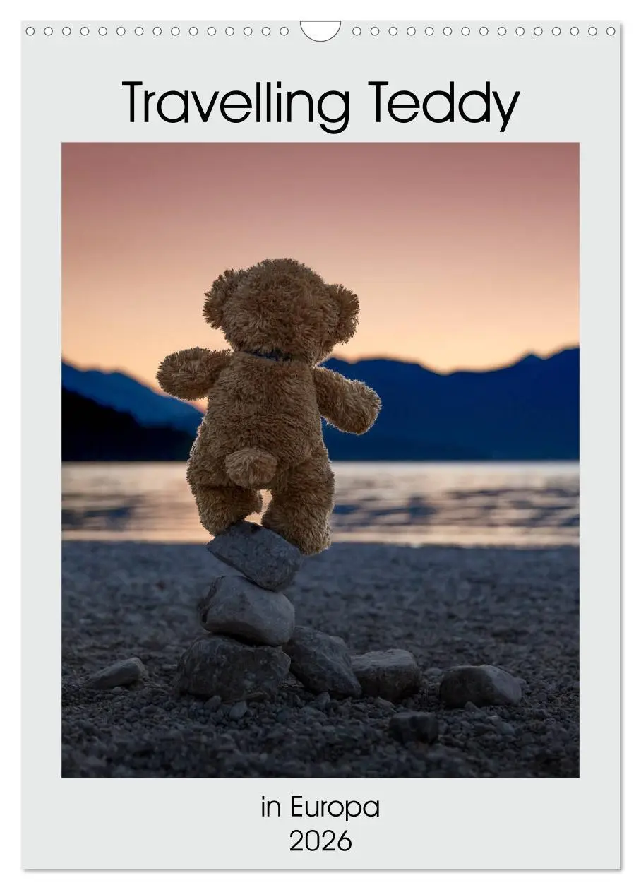 Cover: 9783516409291 | Travelling Teddy in Europa (Wandkalender 2026 DIN A3 hoch),...