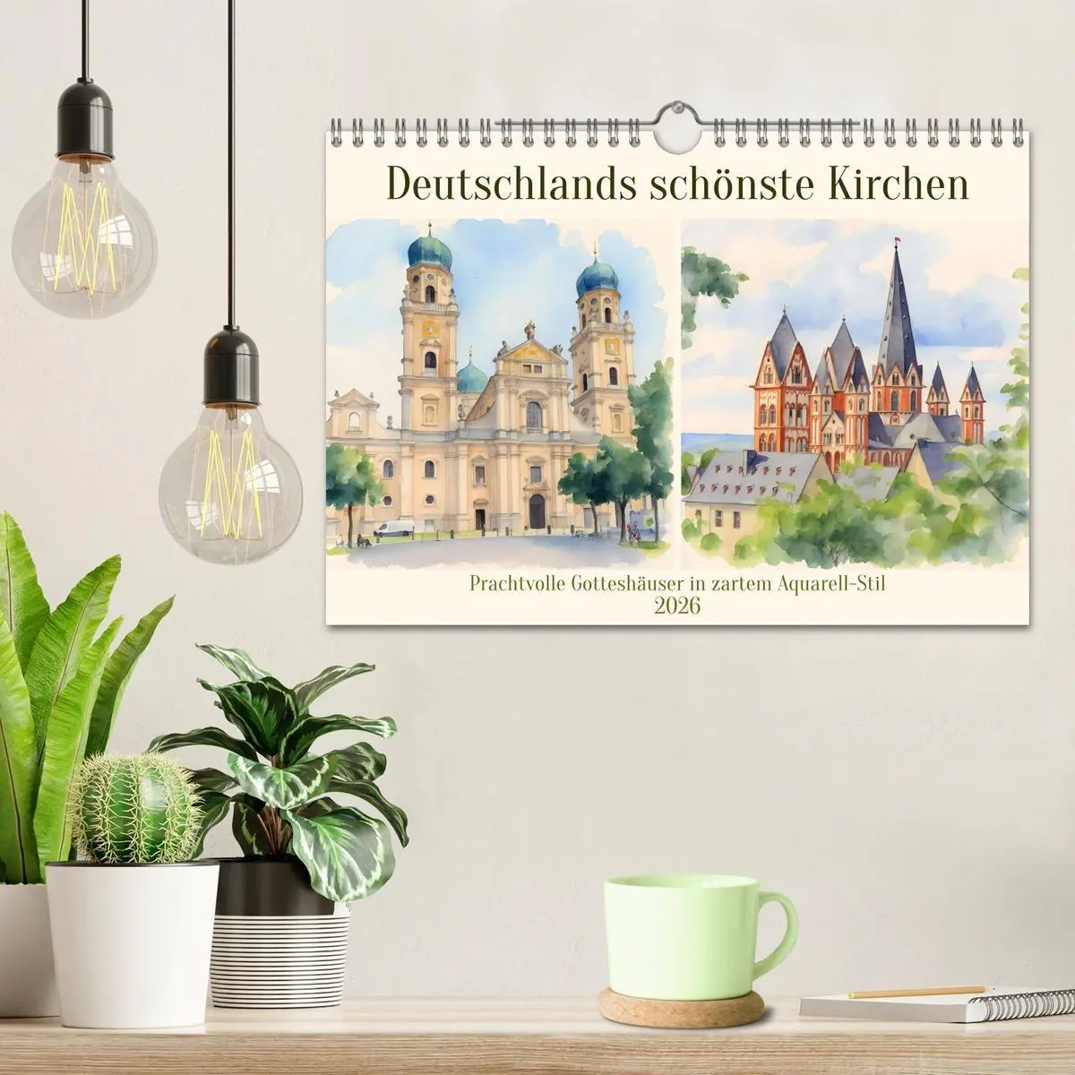 Bild: 9783516719291 | Deutschlands schönste Kirchen (Wandkalender 2026 DIN A4 quer),...