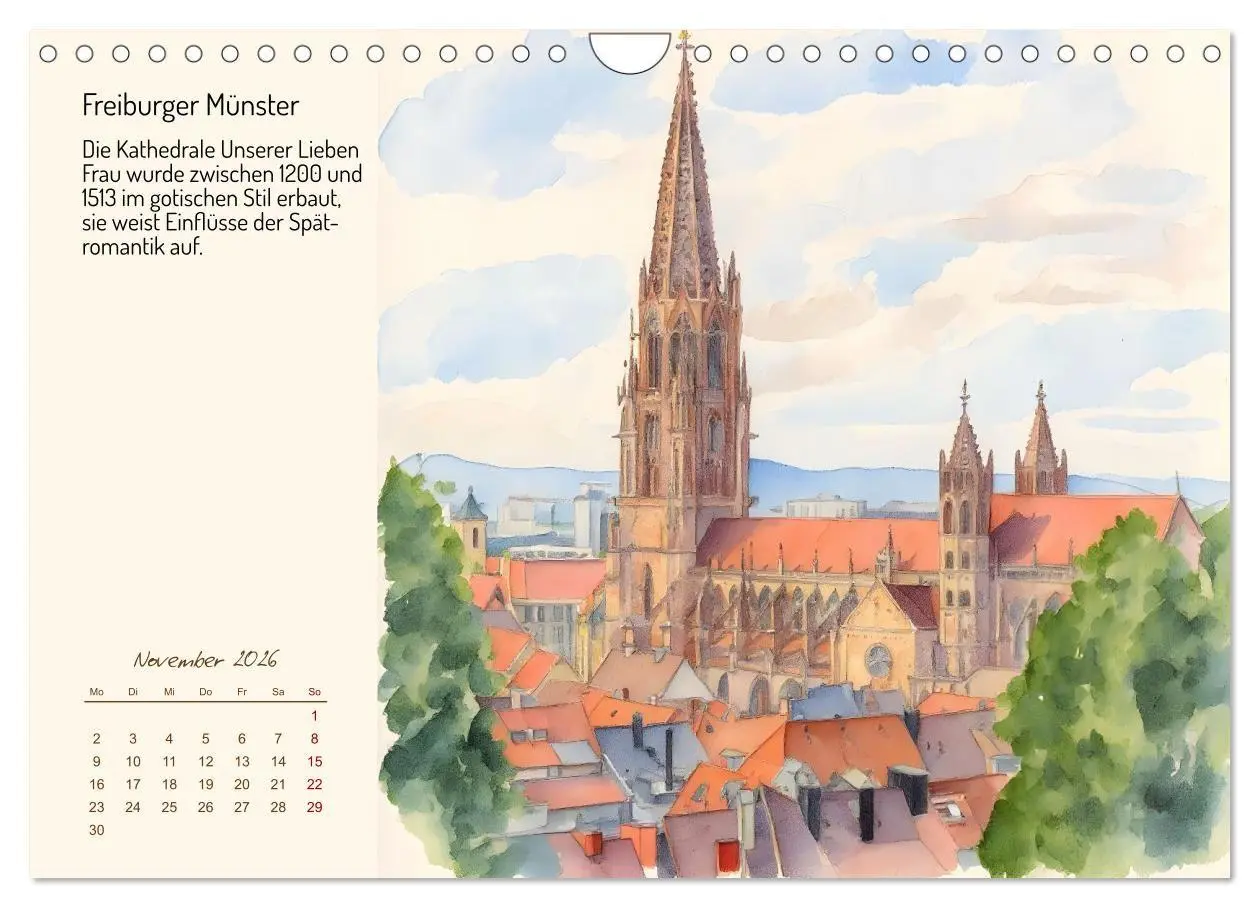 Bild: 9783516719291 | Deutschlands schönste Kirchen (Wandkalender 2026 DIN A4 quer),...