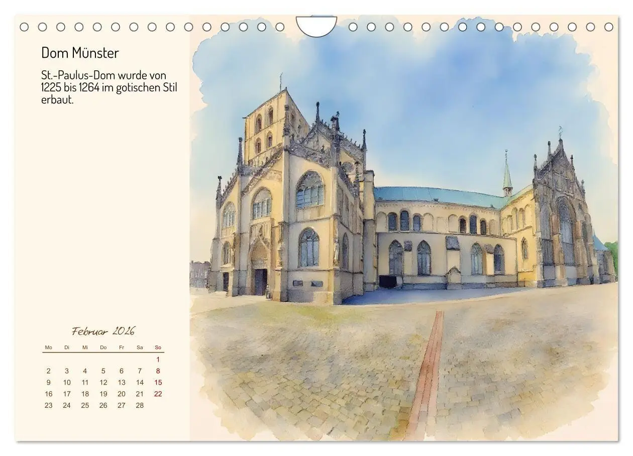 Bild: 9783516719291 | Deutschlands schönste Kirchen (Wandkalender 2026 DIN A4 quer),...