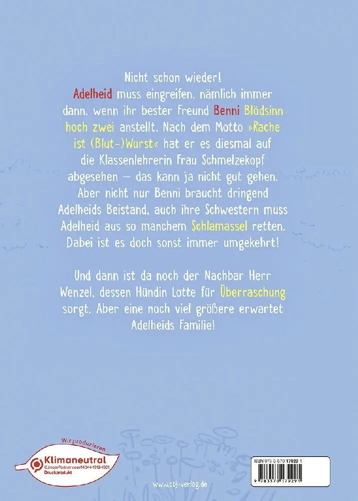 Bild: 9783570179291 | Ausgerechnet Adelheid! - Hunde hoch! | Sabine Ludwig | Buch | 192 S.