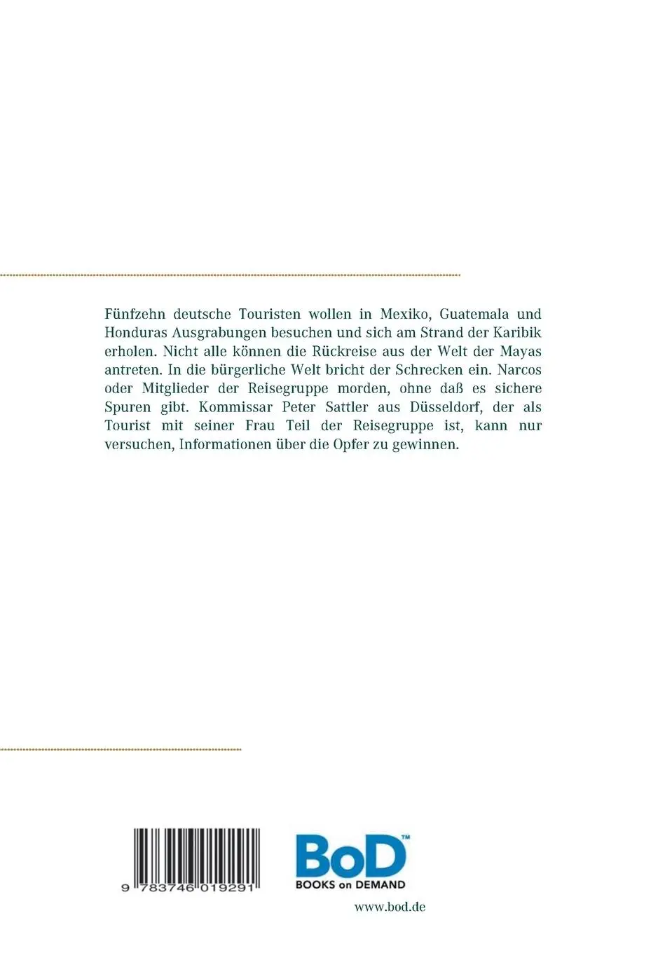 Rückseite: 9783746019291 | Es begann in Tikal | Herbert Freistein | Taschenbuch | 324 S. | 2017